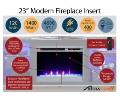 Newland White Electric Fireplace Console -Home Furniture 810538184 5