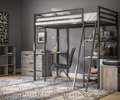 Nova Gray Oak 4-Drawer Storage Dresser -Home Furniture 810538201 6