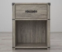 Nova Gray Oak Nightstand -Home Furniture 810538202 1