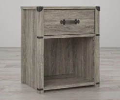 Nova Gray Oak Nightstand -Home Furniture 810538202 2