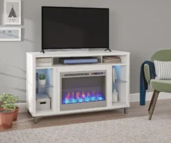 48" Intrepid White Electric Fireplace Console 10 48" Intrepid White Electric Fireplace Console -Home Furniture 810538247 1
