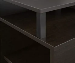 65" Himmel Espresso Electric Fireplace Console -Home Furniture 810538249 4