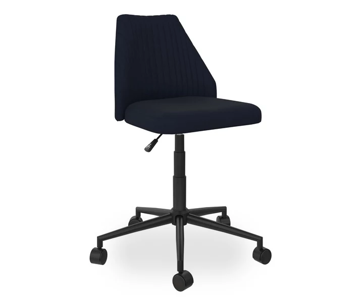 Brittany Blue Linen Office Chair 2 Brittany Blue Linen Office Chair