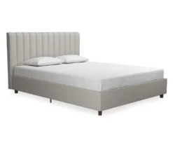 Novogratz Brittany Upholstered Linen Queen Bed 22 Novogratz Brittany Upholstered Linen Queen Bed -Home Furniture 810538410 3