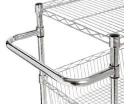 Chrome 3-Shelf Storage Cart -Home Furniture 810539919 4