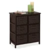 Black 6-Drawer Woven Strap Chest 2 Black 6-Drawer Woven Strap Chest -Home Furniture 810539930 1