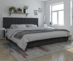 CosmoLiving Elizabeth Velvet Storage Bed -Home Furniture 810540948 3