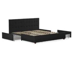 CosmoLiving Elizabeth Velvet Storage Bed -Home Furniture 810540948 4