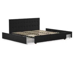 CosmoLiving Elizabeth Velvet Storage Bed -Home Furniture 810540948 5