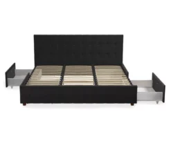 CosmoLiving Elizabeth Velvet Storage Bed -Home Furniture 810540948 6