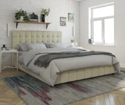 CosmoLiving Elizabeth Velvet Storage Bed -Home Furniture 810540949 3