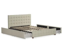 CosmoLiving Elizabeth Velvet Storage Bed -Home Furniture 810540949 5