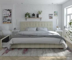 CosmoLiving Elizabeth Velvet Storage Bed -Home Furniture 810540950 1