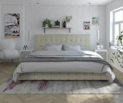 CosmoLiving Elizabeth Velvet Storage Bed -Home Furniture 810540950 2