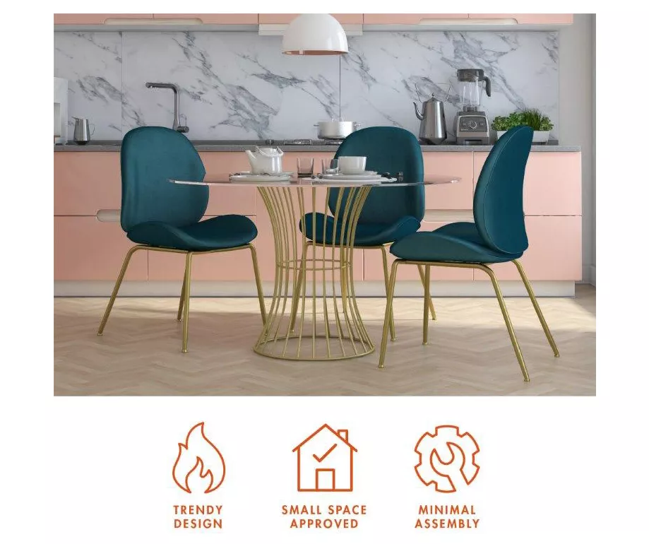 CosmoLiving Astor Velvet Dining Chair 18 CosmoLiving Astor Velvet Dining Chair - Image 16