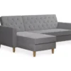 CosmoLiving Liberty Gray Chenille Sectional Storage Futon 1 CosmoLiving Liberty Gray Chenille Sectional Storage Futon -Home Furniture 810541025 5