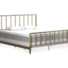 CosmoLiving Blair Brass Metal King Bed