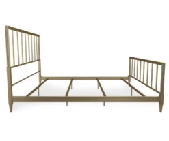 CosmoLiving Blair Brass Metal King Bed -Home Furniture 810541048 6