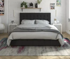 CosmoLiving Elizabeth Velvet Storage Bed -Home Furniture 810541061 2