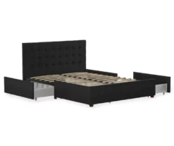 CosmoLiving Elizabeth Velvet Storage Bed -Home Furniture 810541061 4
