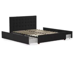 CosmoLiving Elizabeth Velvet Storage Bed -Home Furniture 810541061 5