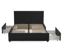 CosmoLiving Elizabeth Velvet Storage Bed -Home Furniture 810541061 6