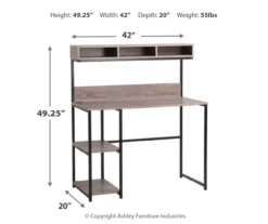 Daylicrew 2-Shelf Home Office Desk & Hutch 12 Daylicrew 2-Shelf Home Office Desk & Hutch -Home Furniture 810542286 3