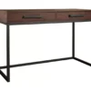 Horatio Brown & Gunmetal Wood Desk -Home Furniture 810542288