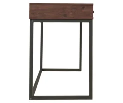 Horatio Brown & Gunmetal Wood Desk -Home Furniture 810542288 6