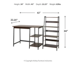 Soho 2-Piece Wooden Desk & Bookcase Set -Home Furniture 810542289 3