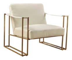 Kleemore Ostrich Embossed Leather Accent Chair