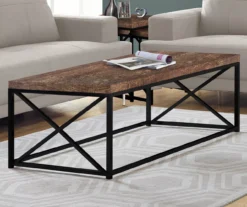 Monarch Reclaimed Wood Look Coffee Tables -Home Furniture 810542382 1