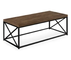 Monarch Reclaimed Wood Look Coffee Tables -Home Furniture 810542382 2