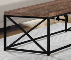 Monarch Reclaimed Wood Look Coffee Tables -Home Furniture 810542382 3