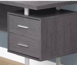 Monarch Metal 3-Drawer L-Shaped Computer Desk -Home Furniture 810542428 3