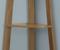 Monarch 5-Shelf Etagere Corner Bookcase -Home Furniture 810542446 3