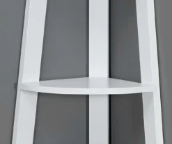 Monarch 5-Shelf Etagere Corner Bookcase -Home Furniture 810542448 3