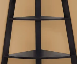 Monarch 4-Shelf Etagere Corner Bookcase -Home Furniture 810542456 3