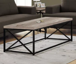 Monarch Reclaimed Wood Look Coffee Tables -Home Furniture 810542470 1