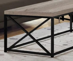 Monarch Reclaimed Wood Look Coffee Tables -Home Furniture 810542470 3