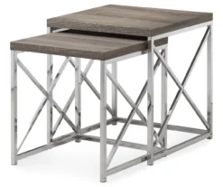 Monarch 2-Piece Nesting Accent Table Set -Home Furniture 810542485 2