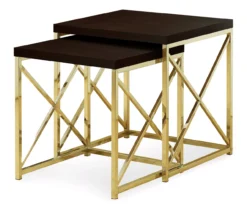 Monarch 2-Piece Nesting Accent Table Set -Home Furniture 810542486 2