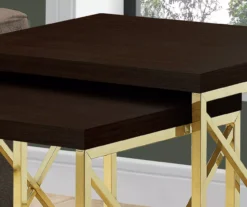 Monarch 2-Piece Nesting Accent Table Set -Home Furniture 810542486 3