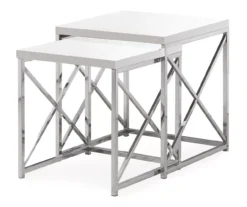 Monarch 2-Piece Nesting Accent Table Set -Home Furniture 810542488 2