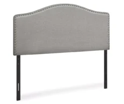 Monarch Linen Nailhead Trim Headboard -Home Furniture 810542515 2