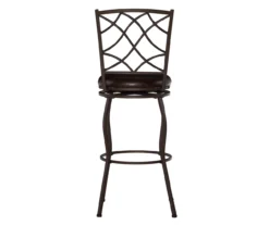 Pike Brown 3-Piece Upholstered Adjustable Swivel Stool Set -Home Furniture 810543038 A2 4