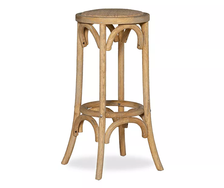 Franklin 30" Backless Woven Ratten Bar Stool 4 Franklin 30" Backless Woven Ratten Bar Stool - Image 2