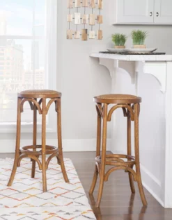 Franklin 30" Backless Woven Ratten Bar Stool 11 Franklin 30" Backless Woven Ratten Bar Stool -Home Furniture 810543046 2