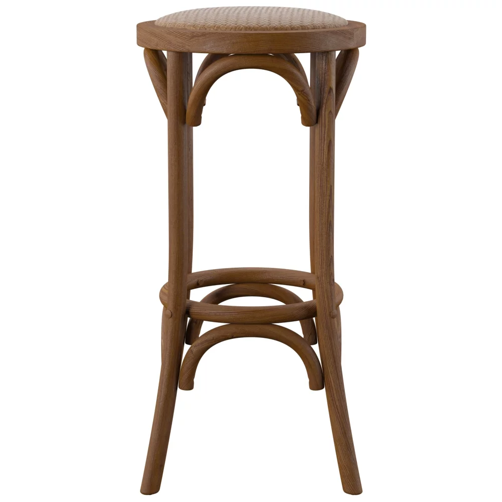 Franklin 30" Backless Woven Ratten Bar Stool 7 Franklin 30" Backless Woven Ratten Bar Stool - Image 5