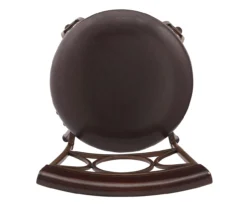 Memphis Black Metal & Brown Faux Leather Circle Back Bar Stool 21 Memphis Black Metal & Brown Faux Leather Circle Back Bar Stool -Home Furniture 810543052 A4 6